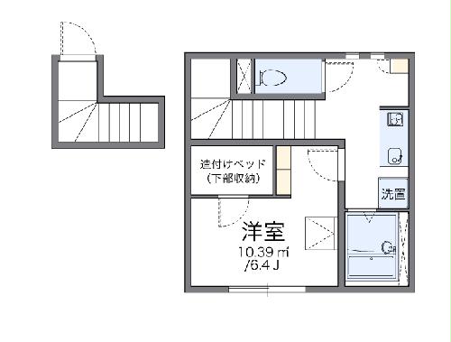 レオパレス八田の間取り