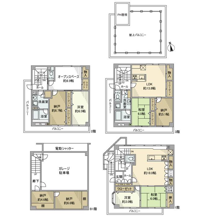 桜川戸建の間取り