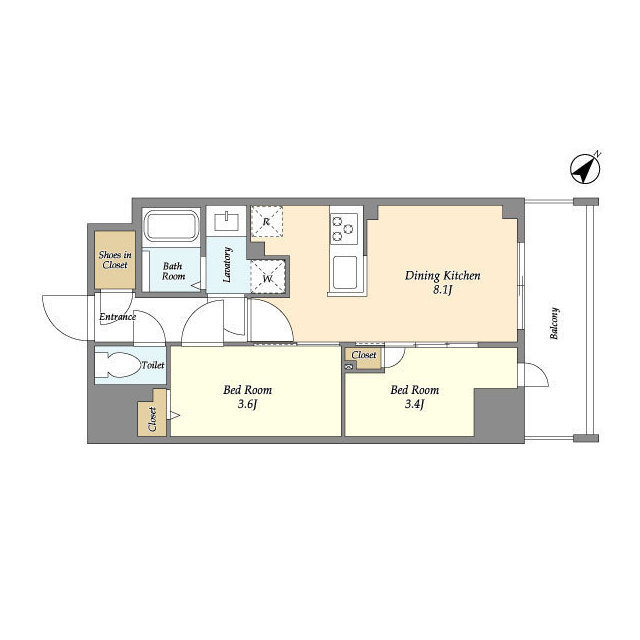 Augusta Residence 新小岩の間取り