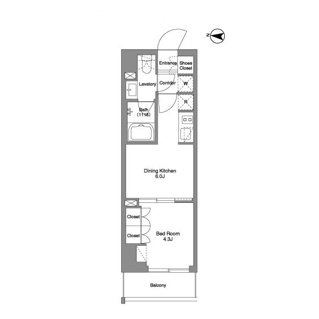 BPRレジデンス東日暮里の間取り