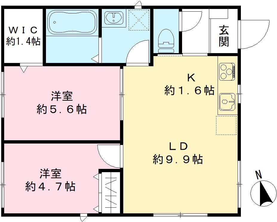 羽生市中央4丁目戸建 A棟の間取り
