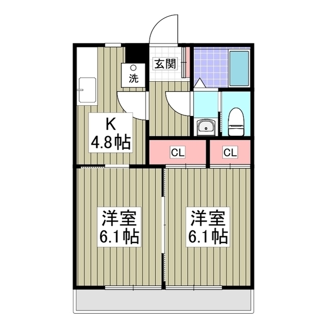 コーポメイプルCの間取り