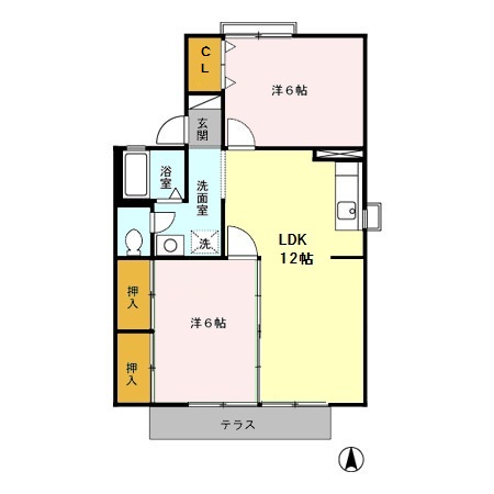 セジュール森島の間取り