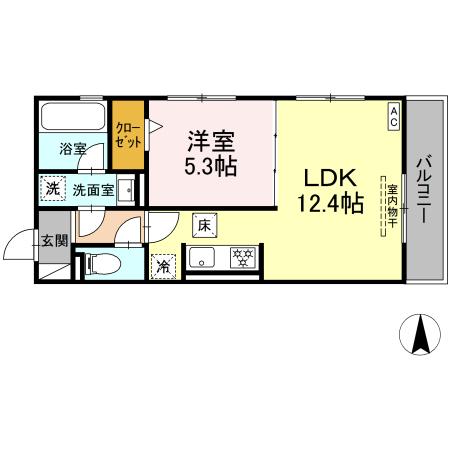 D-ROOM大川の間取り