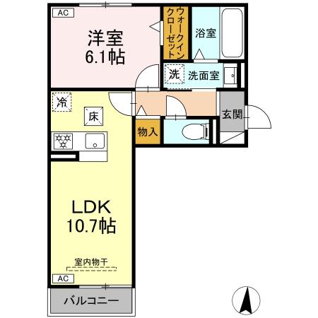 セレスティア岐南 Westの間取り