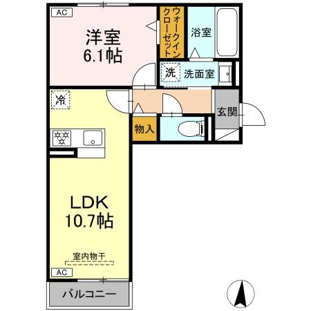 セレスティア岐南 Westの間取り