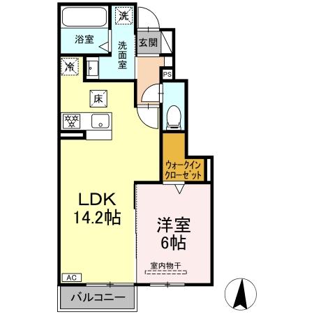 セレスティア岐南 Southの間取り