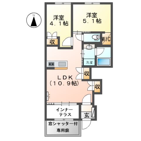 ウッド ハウスの間取り