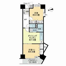 シーサイド片瀬江ノ島の間取り