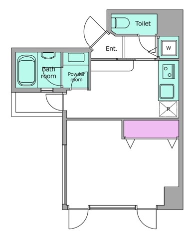 千石の完工年月(2003年2月)築の賃貸マンションの間取り