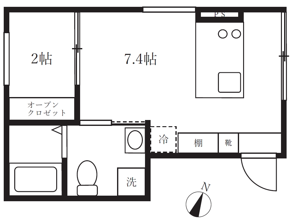 アピチェ南千住B棟・0301号室の間取り