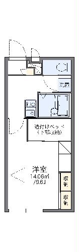 レオパレスグレイスコートの間取り