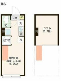 ハーモニーテラス若宮Ⅵの間取り