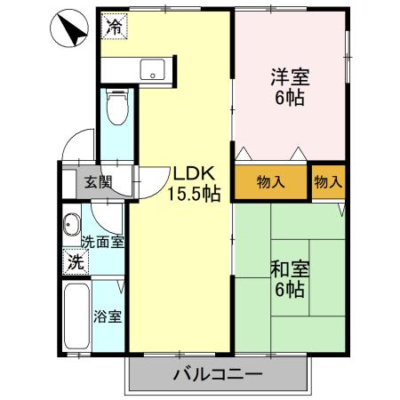 エクセレントワイケイ Aの間取り