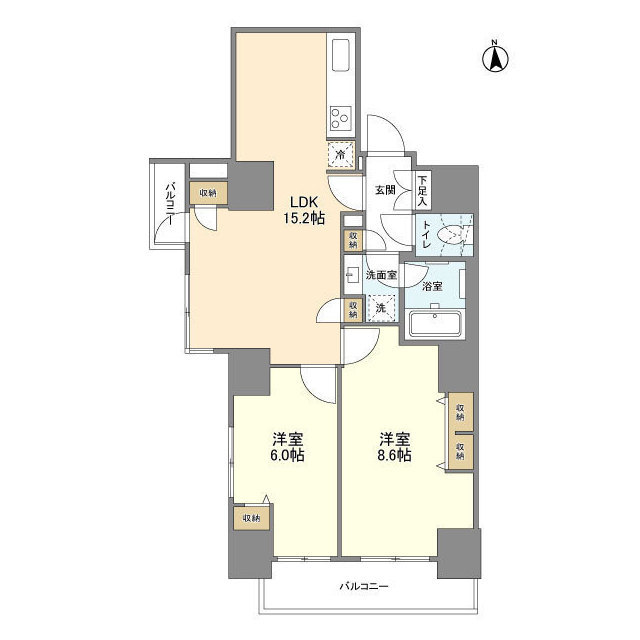 エムレジデンス渋谷神泉の間取り