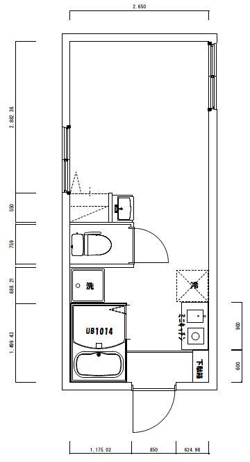 NT祐天寺コーポB棟の間取り