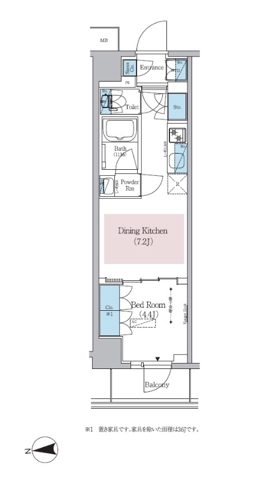 台東の完工年月(2025年7月)築の賃貸マンションの間取り