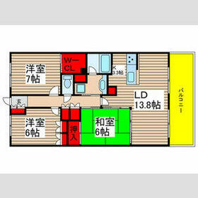 サングランデアルフィーヌB棟(408)の間取り