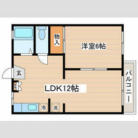 サンコート Aの間取り