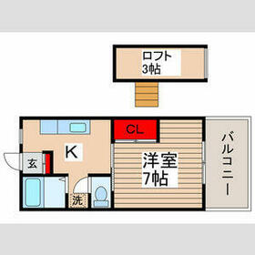 シティーハイツ カミオカの間取り