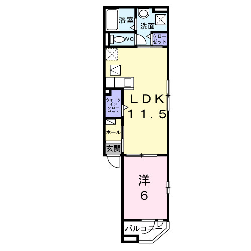 プレールシュメゾンの間取り