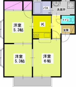 すみれヒルズ A棟の間取り
