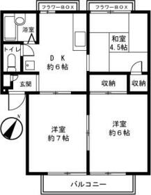 ジュネス十日市場A棟の間取り