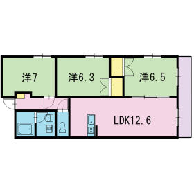 グランドゥール稲川の間取り