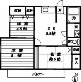 ヒルロック武蔵台の間取り