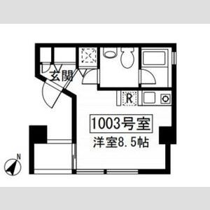 チェスターハウス鶴見・1003号室の間取り