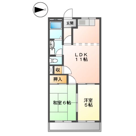 ハイツエスカイアの間取り