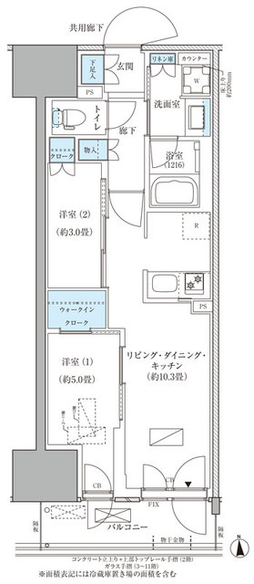 パークアクシス品川天王洲アイルの間取り