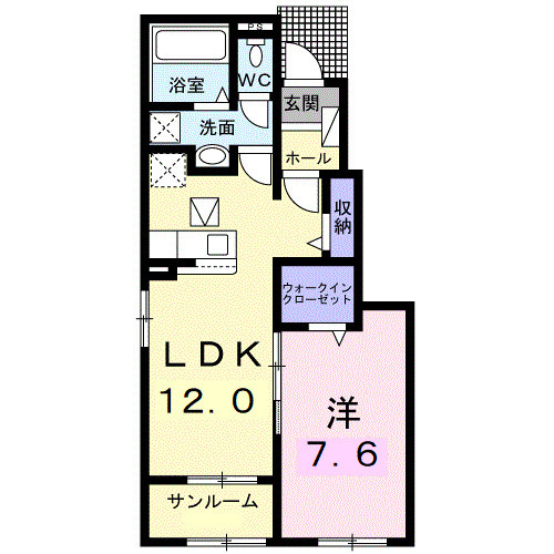 シャトー・グリーンⅢの間取り