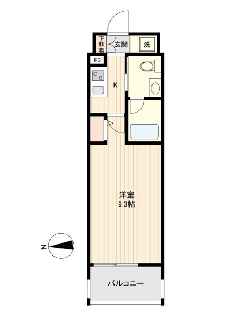オーキッドレジデンス蔵前・0303号室の間取り