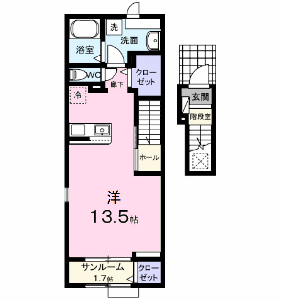 ブライトガーデン旭 Ⅰの間取り