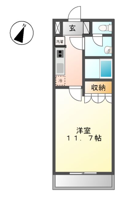プレサスSⅡの間取り