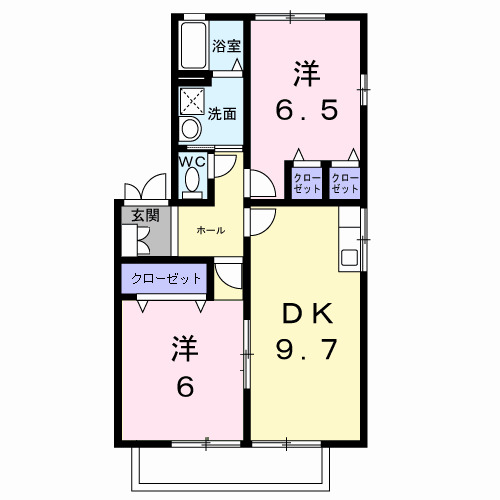 水木コーポⅢの間取り