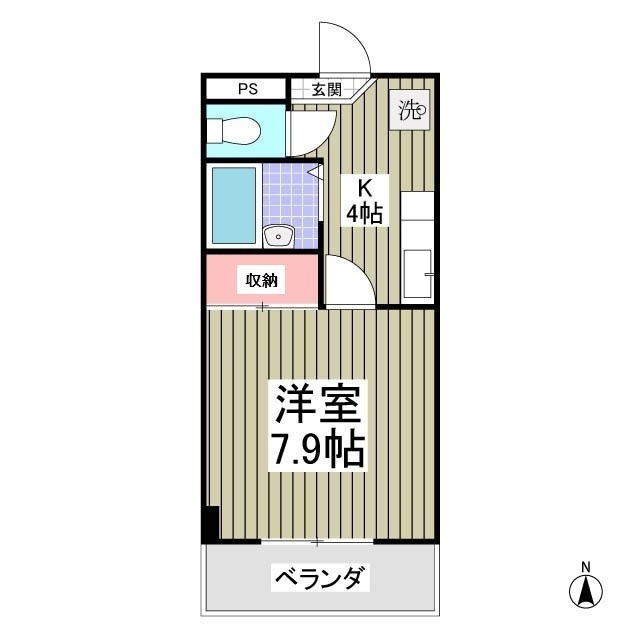 第6下田ビルの間取り