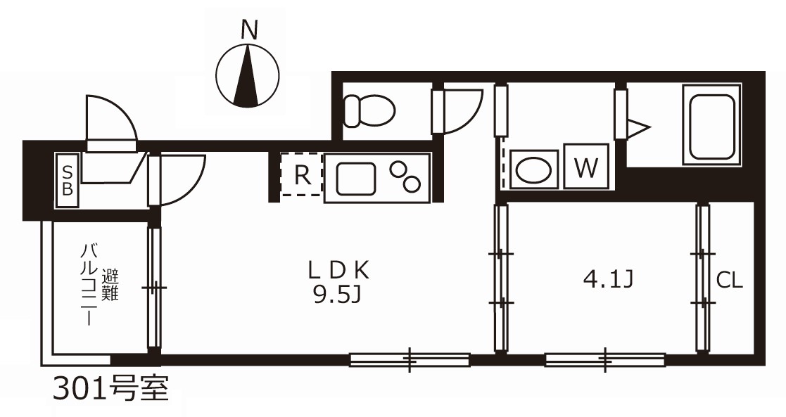 ハーモニー高畑ザレジデンスの間取り