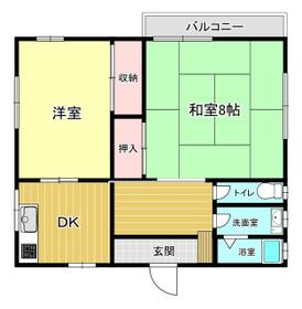 逗子市小坪アパートの間取り