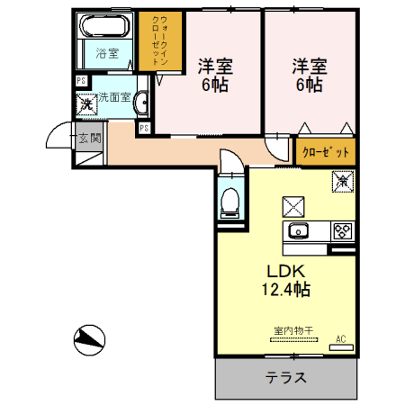 シャルマンコート ドゥの間取り