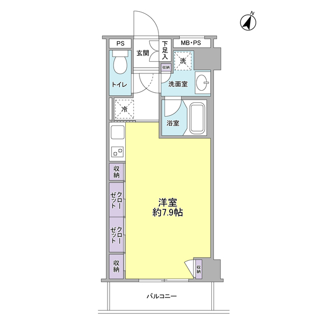 セジュール市ヶ尾の間取り