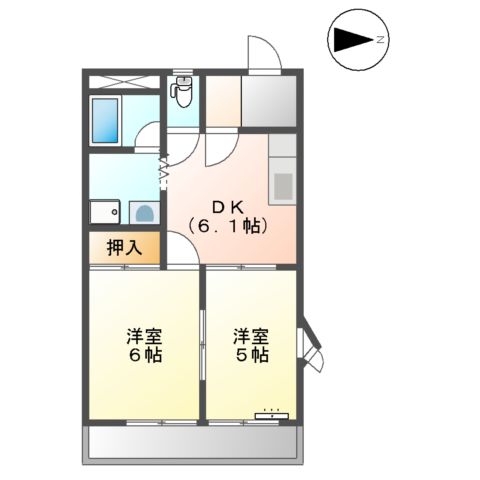 エクセルハイム宮路の間取り