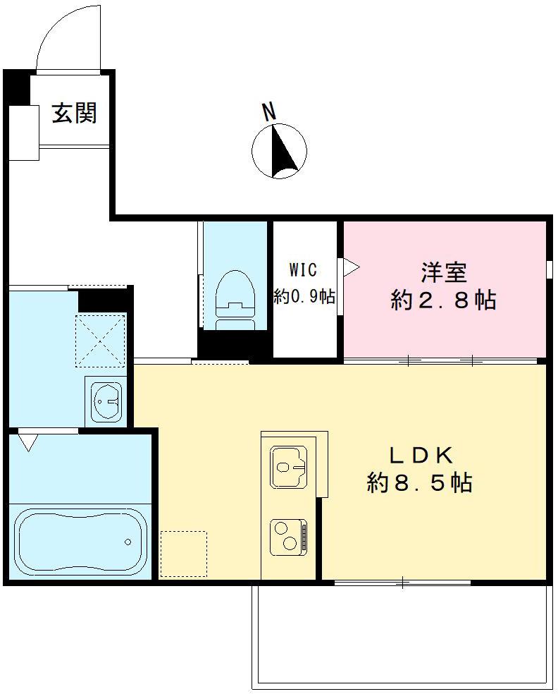 ルミエール真栄房の間取り