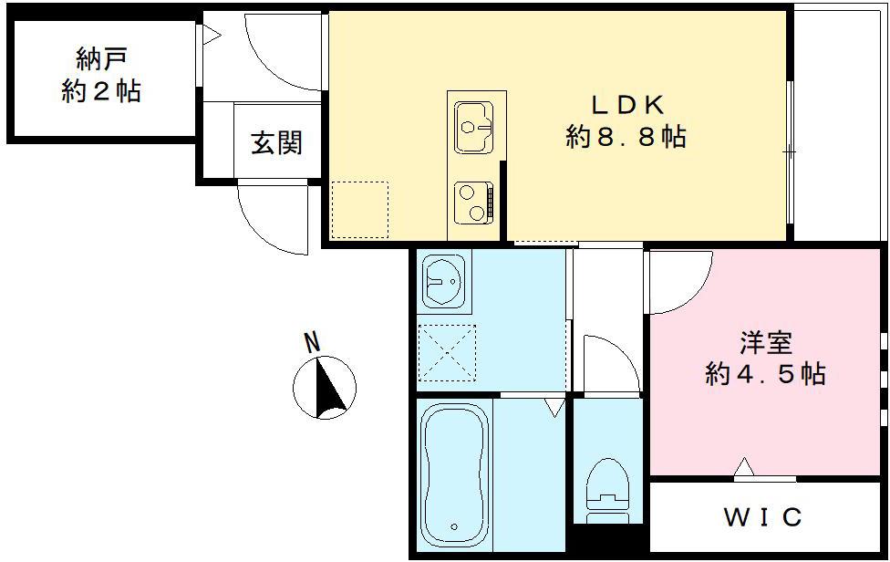 ルミエール真栄房の間取り