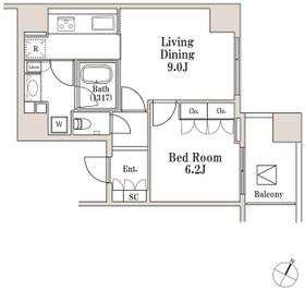 LaSante一番町の間取り