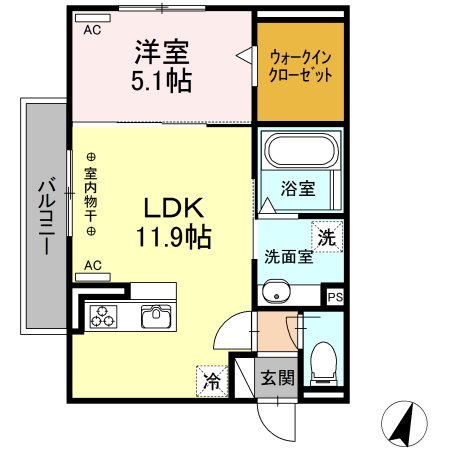 Wing21 Iの間取り