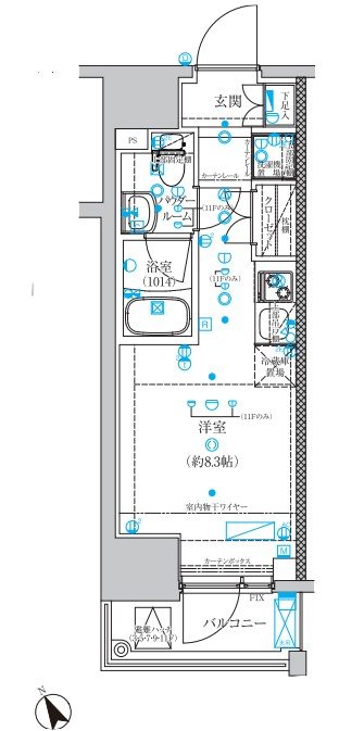 クラリッサ横浜ウエストの間取り