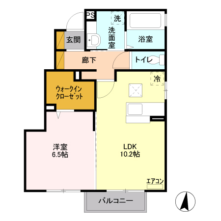 プライムコート Cの間取り