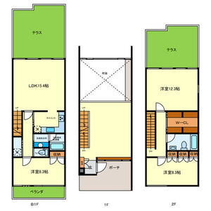 ゼファーヒル(101)の間取り